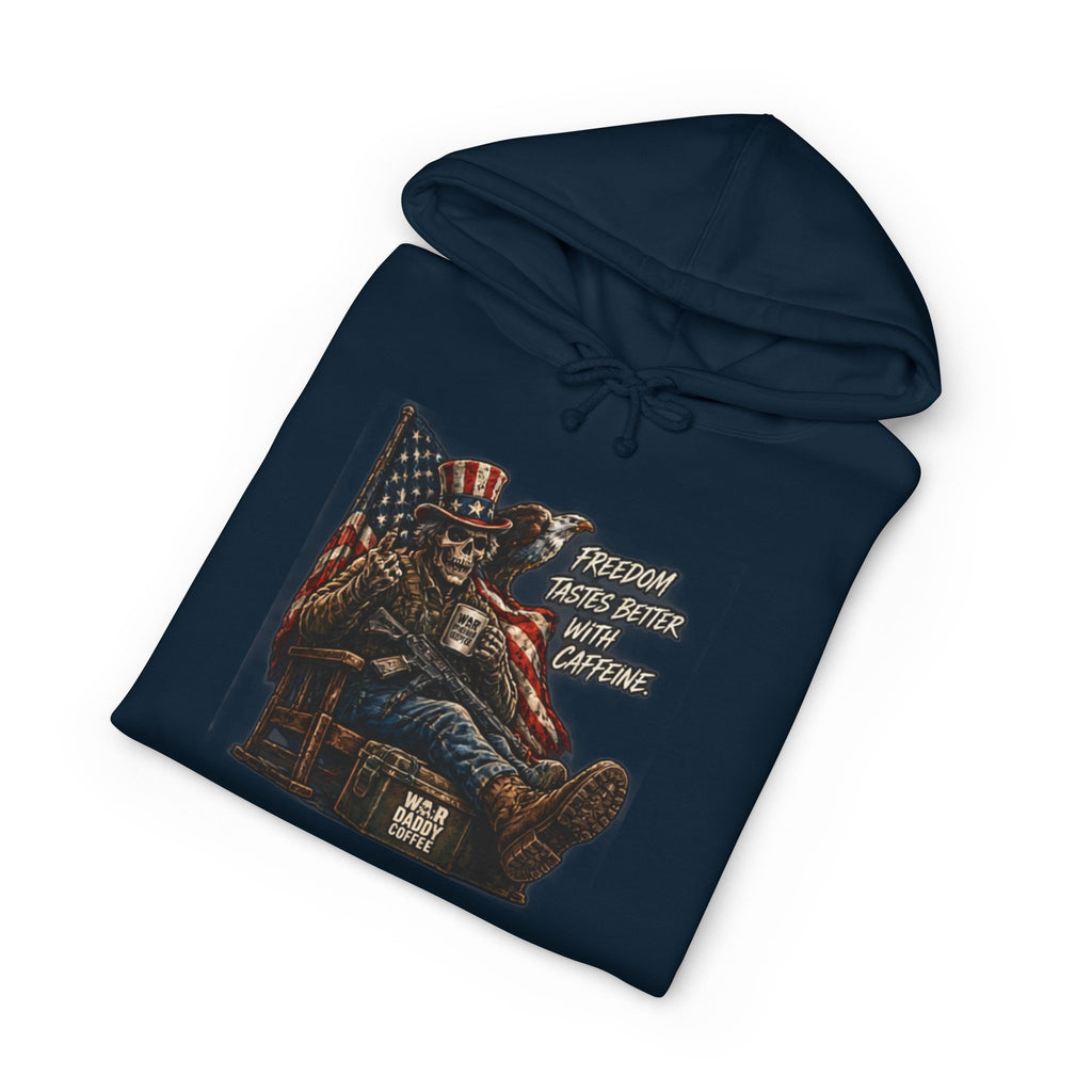 Patriotic Relaxing Veteran Hoodie — 'Country Over Everything Else' Graphic Hooded Sweatshirt
