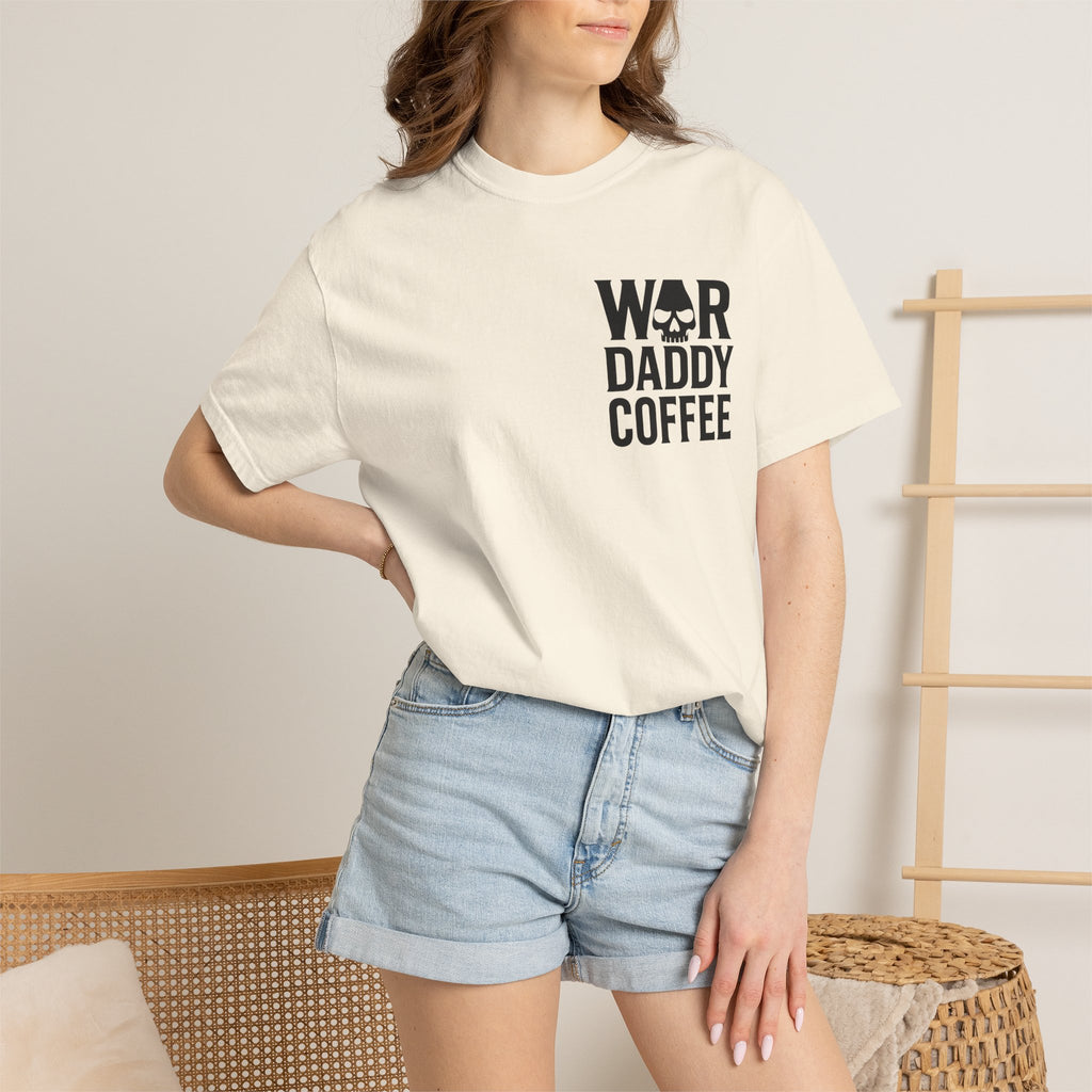 War Daddy Coffee T-Shirt — Military Skull Coffee Tee