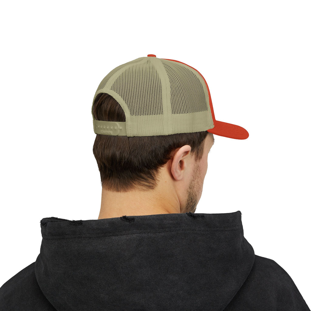 War, Daddy, Coffee Trucker Hat - Vintage Military Skull Snapback Cap
