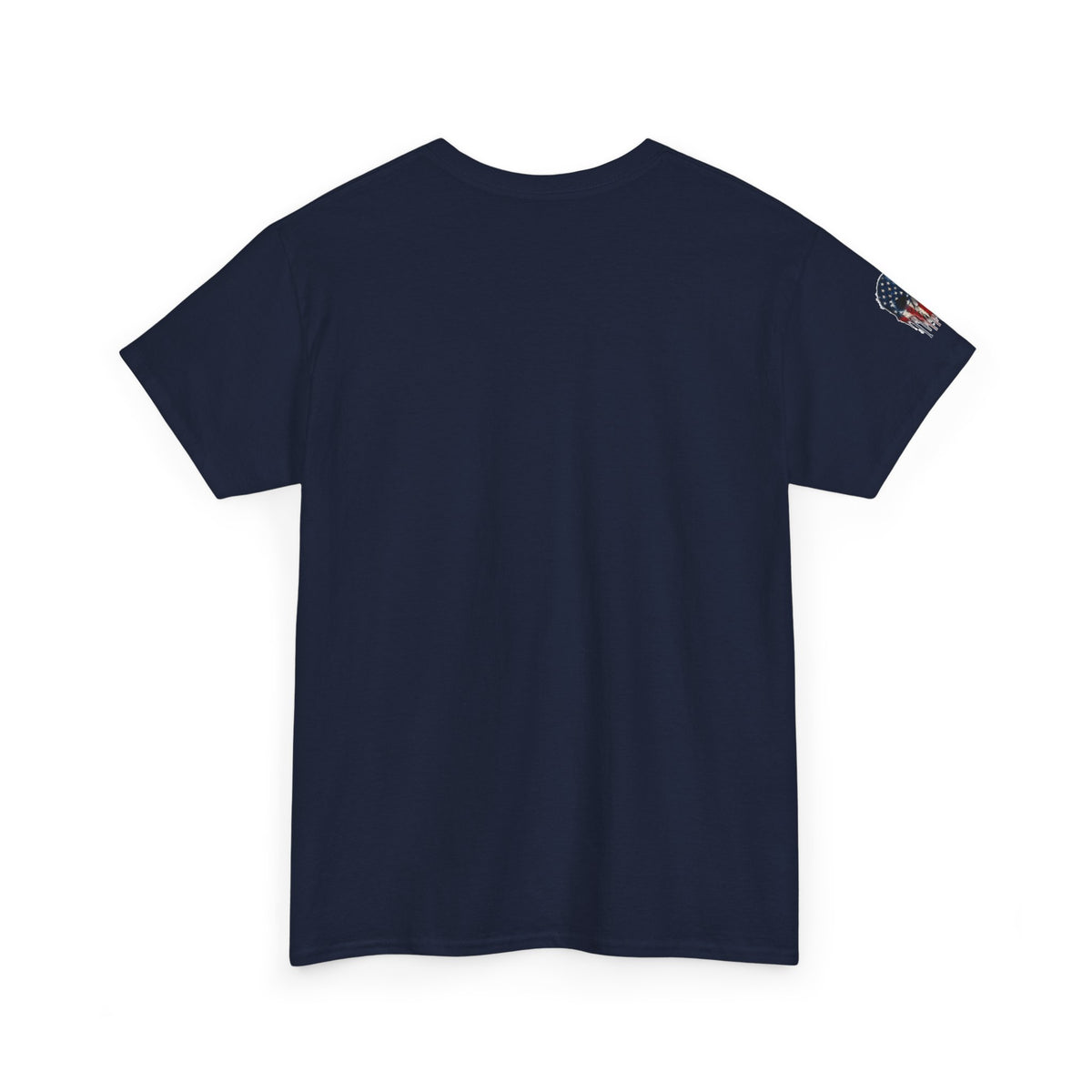 Patriotic Cowboy Skull T-Shirt — "Warrior Coffee" Graphic Tee
